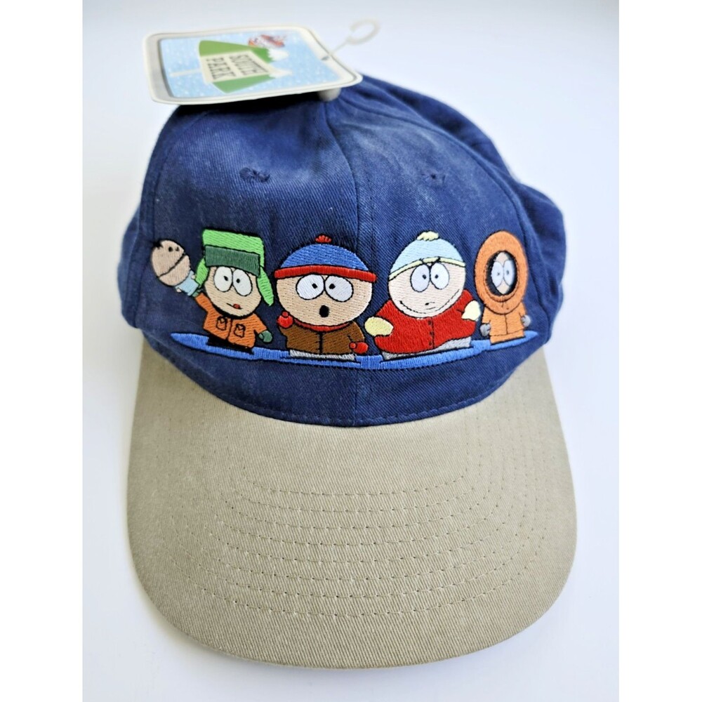 Vintage 1998 South Park Hat NWT Comedy Central Strapback Cap 90s Deadstock Cast